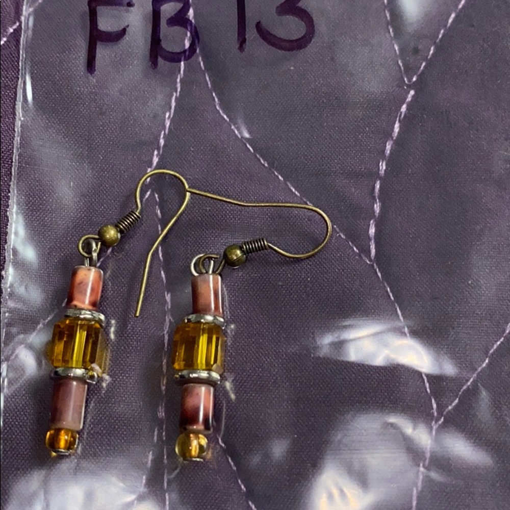 Brown earrings